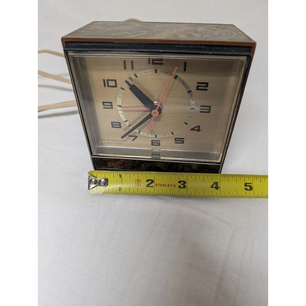 GE General Electric Alarm Clock Works Vintage
